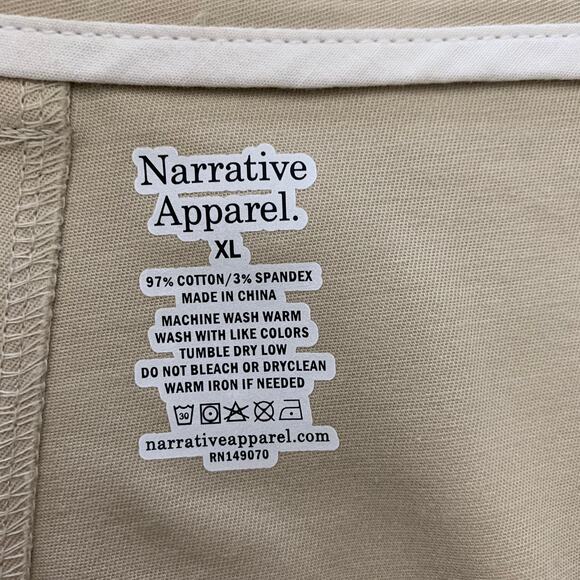 2 pair Narrative Apparel Flat Front Khaki Pants Size XL NWOT - Picture 9 of 13
